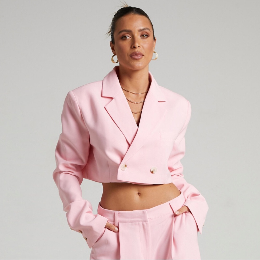Lioness Pink Cropped Blazer